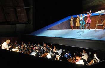 El Teatro de las Artes del Centro Nacional de las Artes fue el espacio en el que la Filarmónica 5 de Mayo, dirigida por Fernando Lozano, el coro de la Compañía de ópera de la Benemérita Universidad Autónoma de Puebla y las voces de Carla Madrid, Zayra Ruiz, Cynthia Sánchez, Jesús Suaste, Alberto Albarrán y Edgar Villalva, se conjugaron para deleitar a los presentes con sus interpretaciones y ejecución
